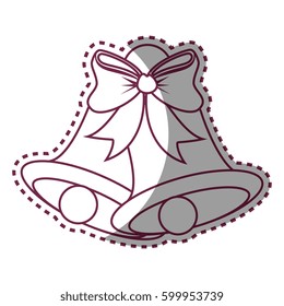 happy merry christmas bell card