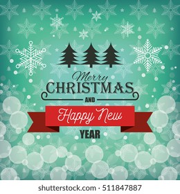 happy merry christmas card