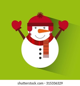 happy merry christmas card design, vector illustration eps10 graphic 