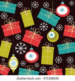 happy merry christmas card vector illustration design