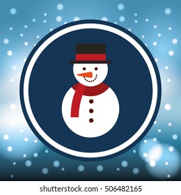 happy merry christmas character vector illustration design