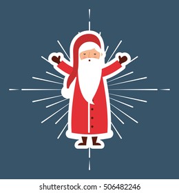 happy merry christmas character vector illustration design