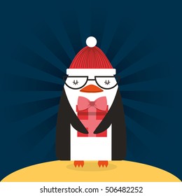 happy merry christmas character vector illustration design