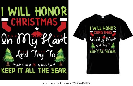 Happy Merry Christmas day...T-shirt design