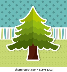 happy merry christmas design, vector illustration eps10 graphic 