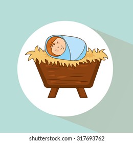 happy merry christmas design, vector illustration eps10 graphic 