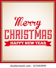 happy merry christmas design, vector illustration eps10 graphic 