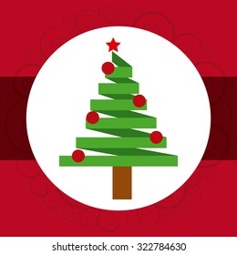 happy merry christmas design, vector illustration eps10 graphic 