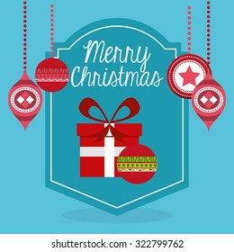 happy merry christmas design, vector illustration eps10 graphic 