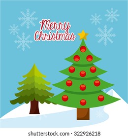 happy merry christmas design, vector illustration eps10 graphic 