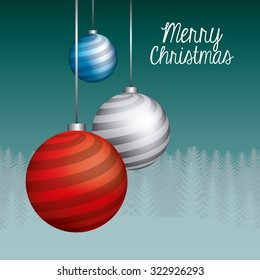 happy merry christmas design, vector illustration eps10 graphic 
