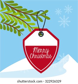 happy merry christmas design, vector illustration eps10 graphic 