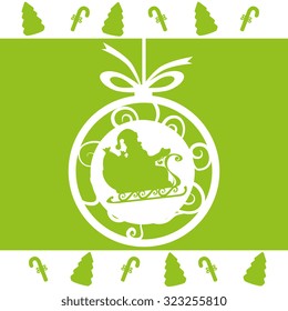 happy merry christmas design, vector illustration eps10 graphic 