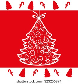 happy merry christmas design, vector illustration eps10 graphic 