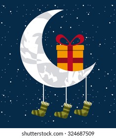 happy merry christmas design, vector illustration eps10 graphic 