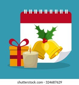 happy merry christmas design, vector illustration eps10 graphic 