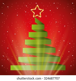 happy merry christmas design, vector illustration eps10 graphic 