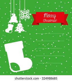 happy merry christmas design, vector illustration eps10 graphic 