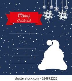 happy merry christmas design, vector illustration eps10 graphic 