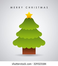 happy merry christmas design, vector illustration eps10 graphic 