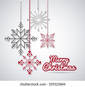 happy merry christmas design, vector illustration eps10 graphic 