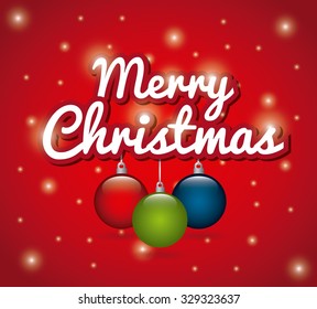 happy merry christmas design, vector illustration eps10 graphic 