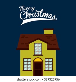 happy merry christmas design, vector illustration eps10 graphic 