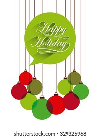happy merry christmas design, vector illustration eps10 graphic 