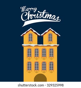 happy merry christmas design, vector illustration eps10 graphic 