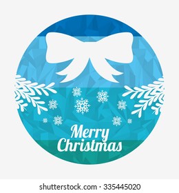 happy merry christmas design, vector illustration eps10 graphic 