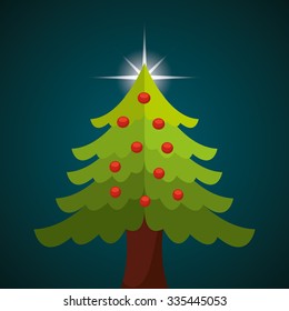 happy merry christmas design, vector illustration eps10 graphic 