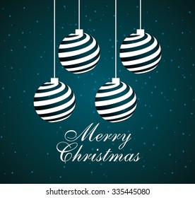 happy merry christmas design, vector illustration eps10 graphic 