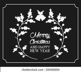 happy merry christmas design, vector illustration eps10 graphic 