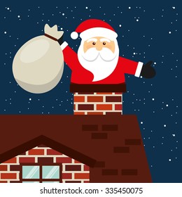happy merry christmas design, vector illustration eps10 graphic 