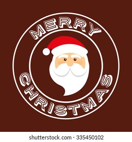 happy merry christmas design, vector illustration eps10 graphic 