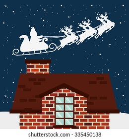 happy merry christmas design, vector illustration eps10 graphic 