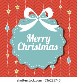 happy merry christmas design, vector illustration eps10 graphic 