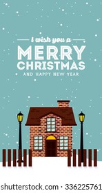 happy merry christmas design, vector illustration eps10 graphic 