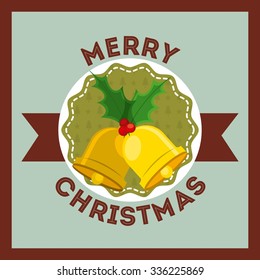 happy merry christmas design, vector illustration eps10 graphic 