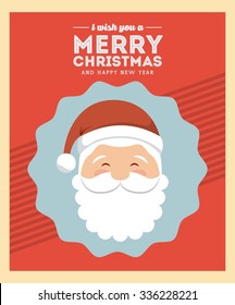 happy merry christmas design, vector illustration eps10 graphic 