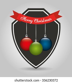 happy merry christmas design, vector illustration eps10 graphic 