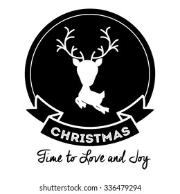 happy merry christmas design, vector illustration eps10 graphic 