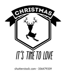 happy merry christmas design, vector illustration eps10 graphic 