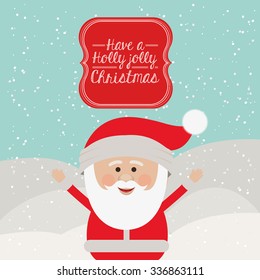 happy merry christmas design, vector illustration eps10 graphic 