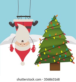 happy merry christmas design, vector illustration eps10 graphic 