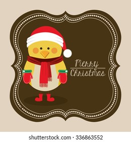 happy merry christmas design, vector illustration eps10 graphic 