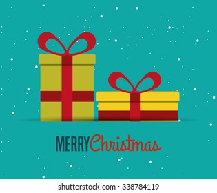 happy merry christmas design, vector illustration eps10 graphic 