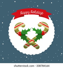 happy merry christmas design, vector illustration eps10 graphic 
