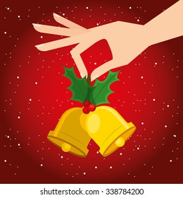 happy merry christmas design, vector illustration eps10 graphic 