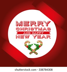 happy merry christmas design, vector illustration eps10 graphic 